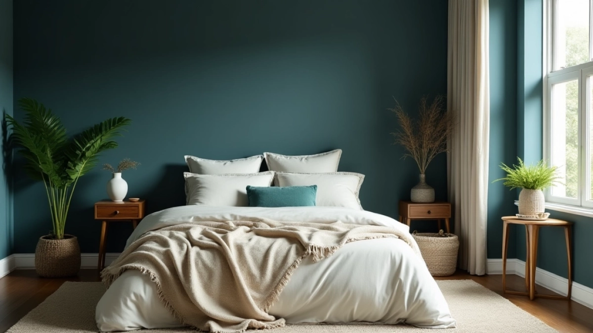 Jaki kolor pasuje do granatu w sypialni