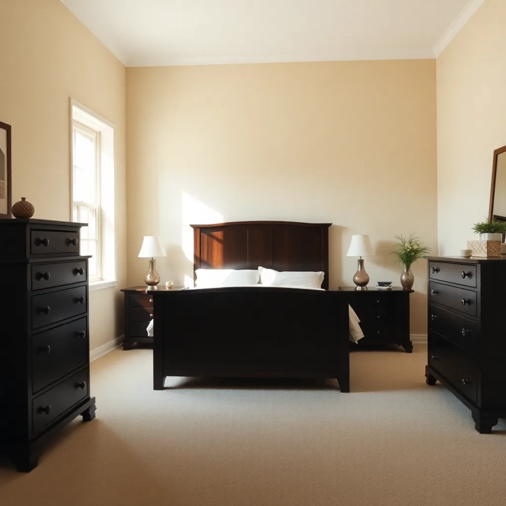 Jaki kolor ścian do sypialni z ciemnymi meblami