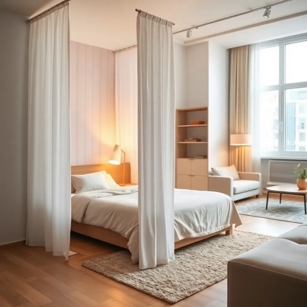 Kawalerka jak wydzielić sypialnię