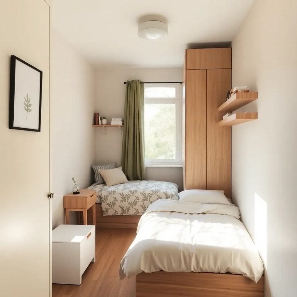 mała sypialnia inspiracje