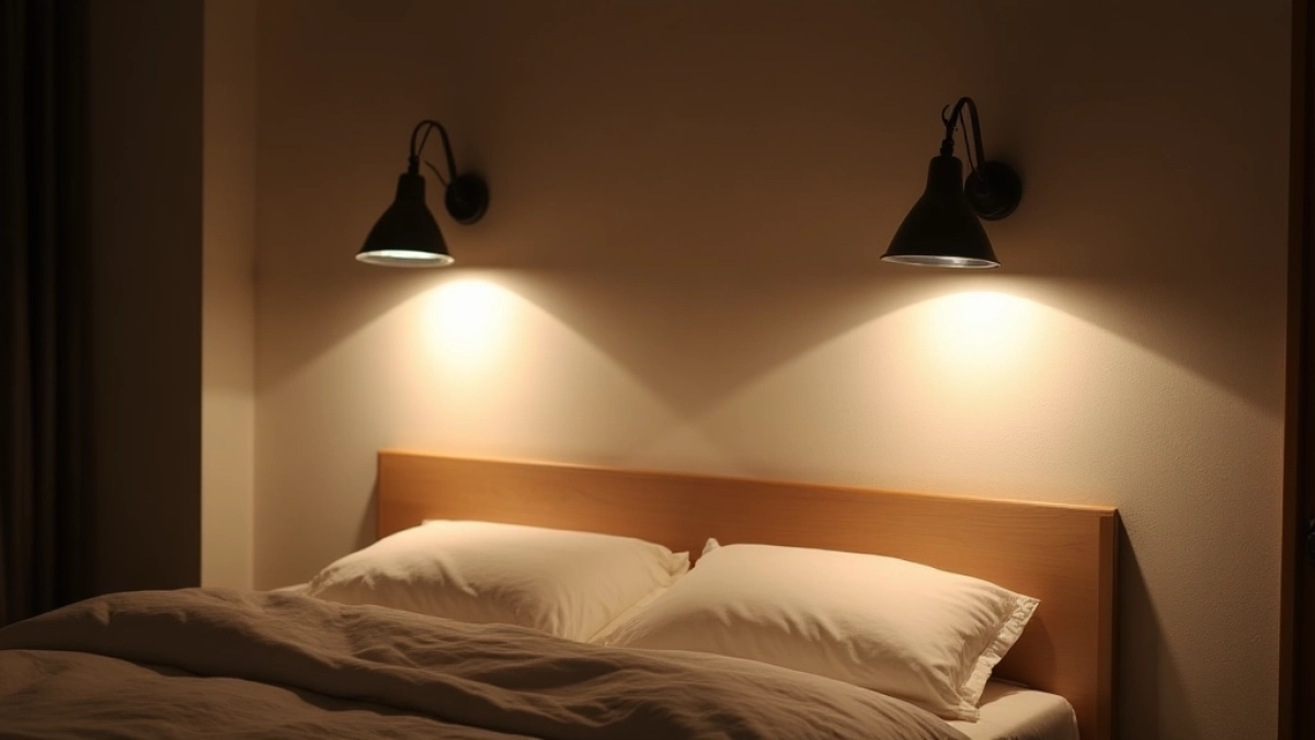 Na jakiej wysokości kinkiety w sypialni