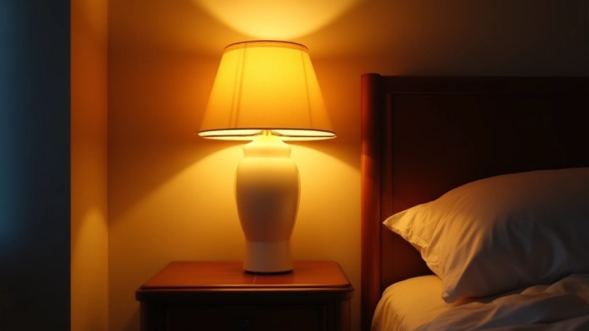 Na jakiej wysokości lampa w sypialni