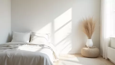 Jak ożywić białą sypialnię