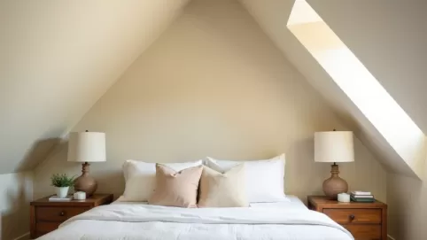 Jak pomalować skosy w sypialni