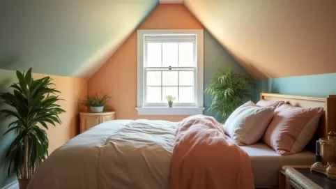 Jak pomalować sypialnię ze skosami