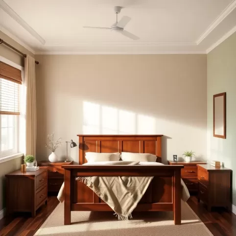 Jaki kolor ścian do brązowych mebli w sypialni