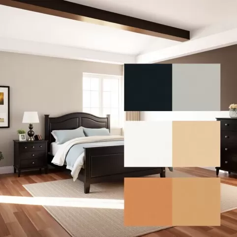 Jaki kolor ścian do czarnych mebli w sypialni