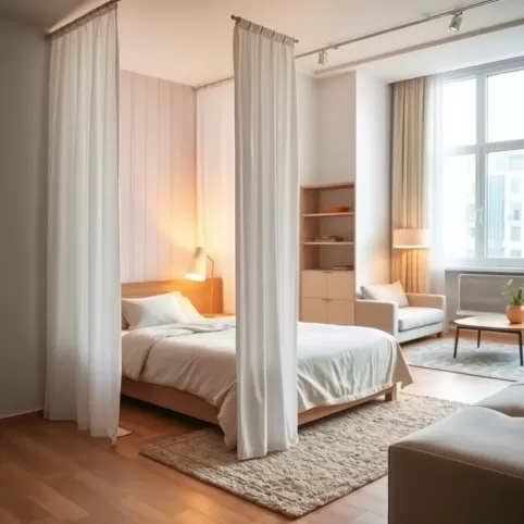 Kawalerka jak wydzielić sypialnię