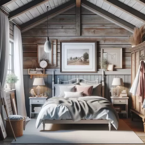 Sypialnia W Stylu Wiejskim