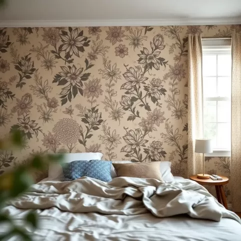 wzory tapet do sypialni
