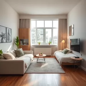 Jak urządzić pokój dzienny z sypialnią 20m2