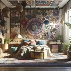 Sypialnia Boho