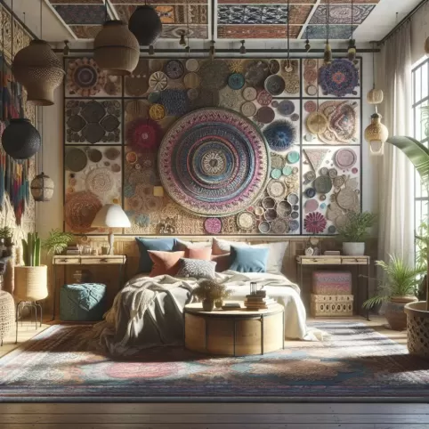 Sypialnia Boho