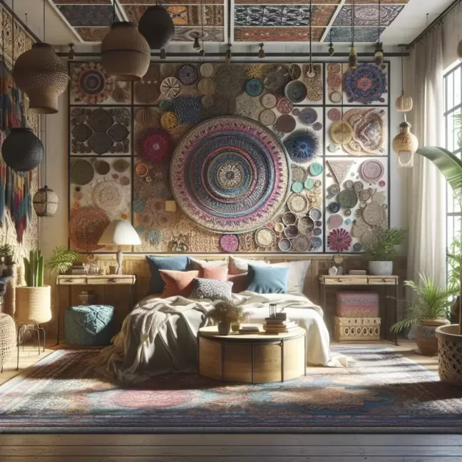 Sypialnia Boho