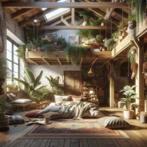 Sypialnia Boho Loft