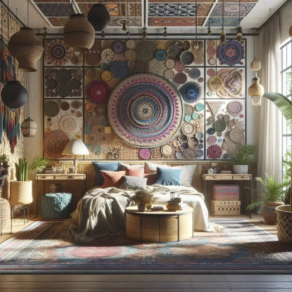 Sypialnia Boho